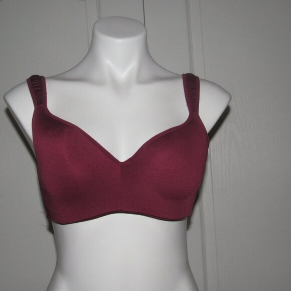 JESSICA SIMPSON Burgandy Underwire Padded Bra Size 38C - Picture 1 of 4